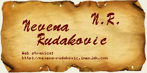 Nevena Rudaković vizit kartica